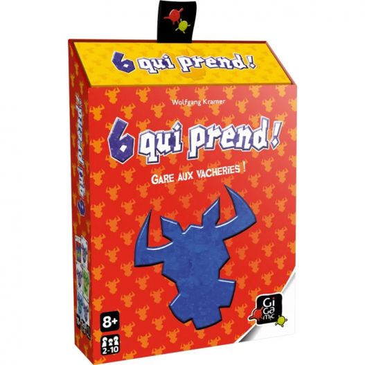 Boîte de 6 qui prend ! version Gigamic avec accroche noire et logo Gigamic en bas à droite