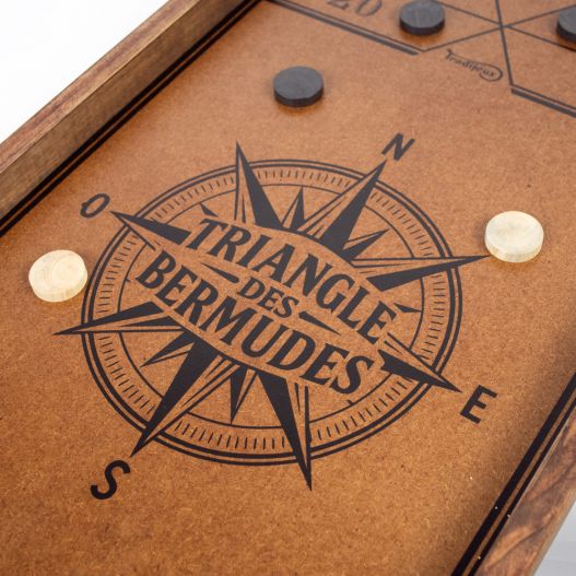 décor jeu en bois triangle des bermudes