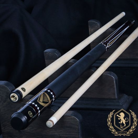 Queue de billard pour joueur pro, un poids de 19 oz, avec une jonction acier au demie de la canne