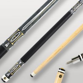Queue de billard américaine Lord Cue avec virole ABS blanche