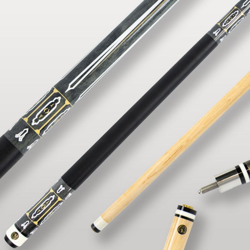 Queue de billard américaine Lord Cue avec virole ABS blanche