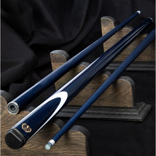 Queue en fibre Lord-Cue Bleu : perfectionnez votre jeu avec cette queue 3 en 1-1