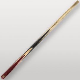 Détail du fût noir et zébré de la queue de billard Lord-Cue Aston F750