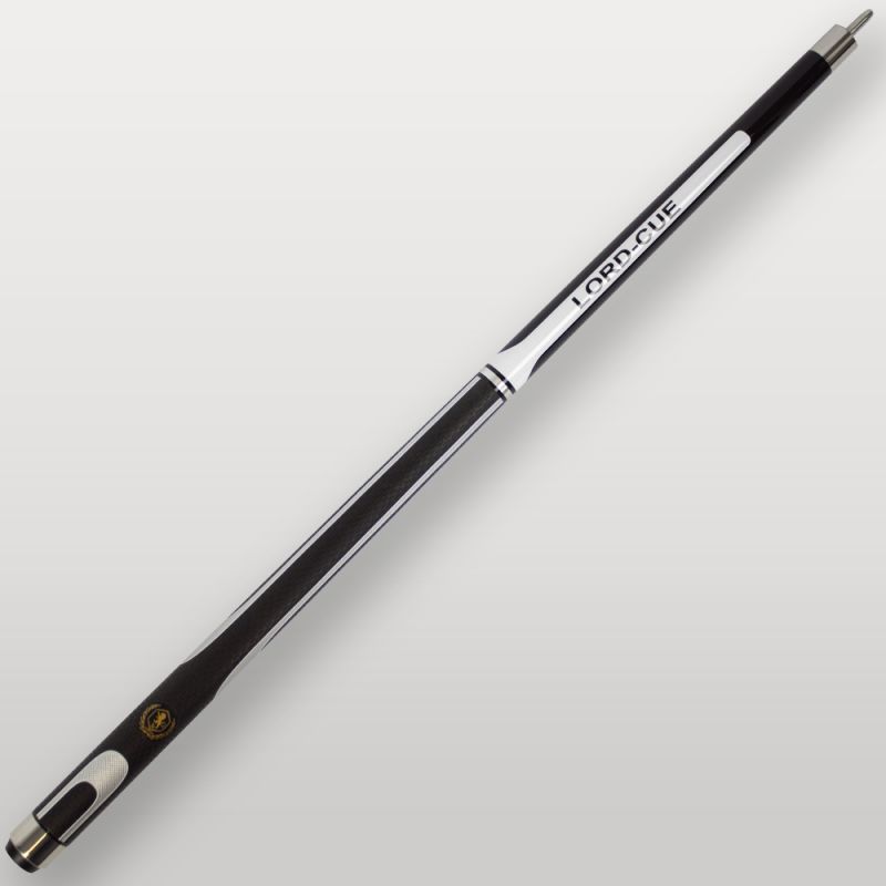 Partie basse de la queue de billard Lord-Cue Xtrem Shot Blanche avec insert blanc et noir