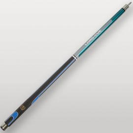 Partie basse de la queue de billard Lord-Cue Xtrem Shot Bleue avec design bleu et argent
