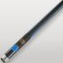 Logo doré Lord-Cue sur le talon noir de la queue de billard Xtrem Shot Bleue