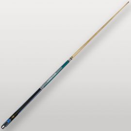 Queue de billard Lord-Cue Xtrem Shot Bleue vue complète sur fond clair