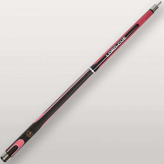 Partie basse de la queue de billard Lord-Cue Xtrem Shot Rose avec design noir et rose