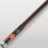 Logo doré Lord-Cue sur le talon noir et orange de la queue de billard Xtrem Shot