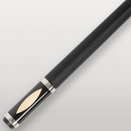 Logo doré Lord-Cue sur le talon noir de la queue de billard Break Out