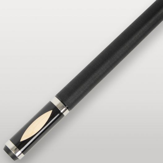 Logo doré Lord-Cue sur le talon noir de la queue de billard Break Out