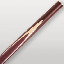 Incrustation décorative acajou et bois clair sur le fût de la queue de billard Lord-Cue Falcon X145