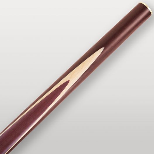 Incrustation décorative acajou et bois clair sur le fût de la queue de billard Lord-Cue Falcon X145