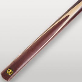 Logo doré Lord-Cue sur le talon acajou de la queue de billard Falcon X145