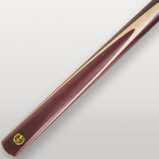 Logo doré Lord-Cue sur le talon acajou de la queue de billard Falcon X145