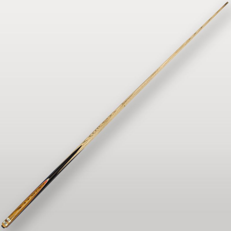 Queue de billard LP Rosawood vue complète, finition bois rosé et noir sur fond neutre.