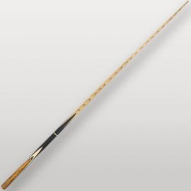Queue de billard Lord Cue Zebrano vue complète, design bois clair et noir élégant.