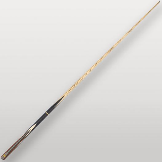 Queue de billard Lord Cue Dragon vue complète, design noir et bois clair avec incrustations écaille.