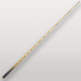 Flèche complète de la queue de billard Lord Cue Blackwood en frêne clair avec veinage visible.
