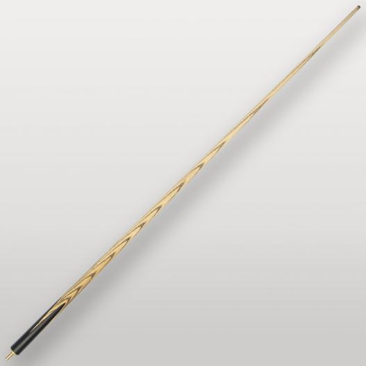 Flèche complète de la queue de billard Lord Cue Blackwood en frêne clair avec veinage visible.