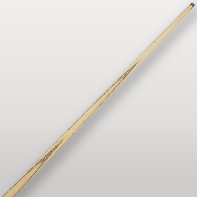 Partie supérieure de la queue de billard Lord Cue Aston Blue Zebrano, bois clair veiné avec une virole laiton de 8mm.