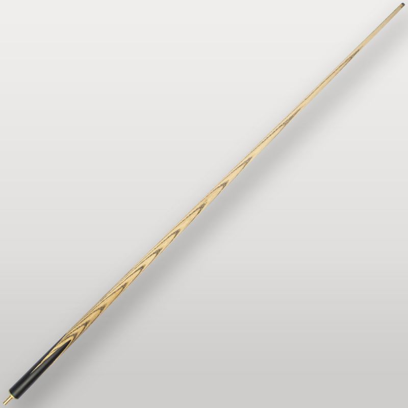 Flèche complète de la queue de billard Lord Cue Aston Blue Zebrano en frêne clair avec veines naturelles.