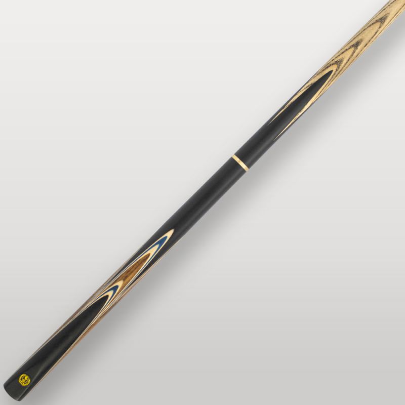 Ensemble flèche et fût de la queue de billard Lord Cue Aston Blue Zebrano, équilibre et esthétique soignée.
