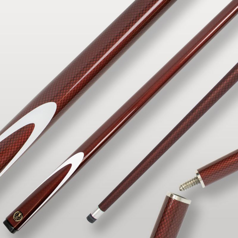 Image de couverture de la queue de billard Lord Cue Graphite Bordeaux, modèle léger et résistant.