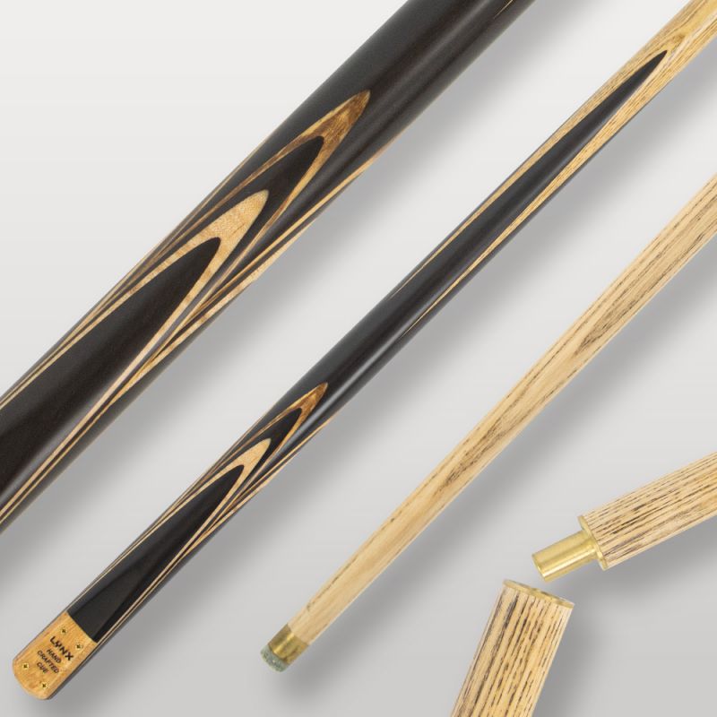 Image de couverture de la queue de billard Lynx Zébrano, modèle premium en bois naturel travaillé.