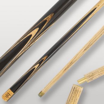 Image de couverture de la queue de billard Lynx Zébrano, modèle premium en bois naturel travaillé.