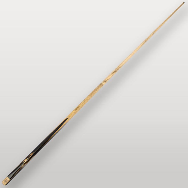 Queue de billard Lynx Zébrano vue complète, design élégant en bois de frêne et zebrano.