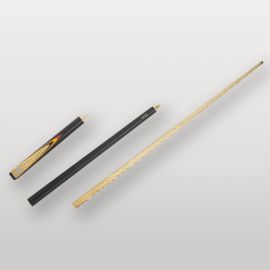 Queue de billard Lynx 2000 démontée en trois parties, conception pratique pour le transport.