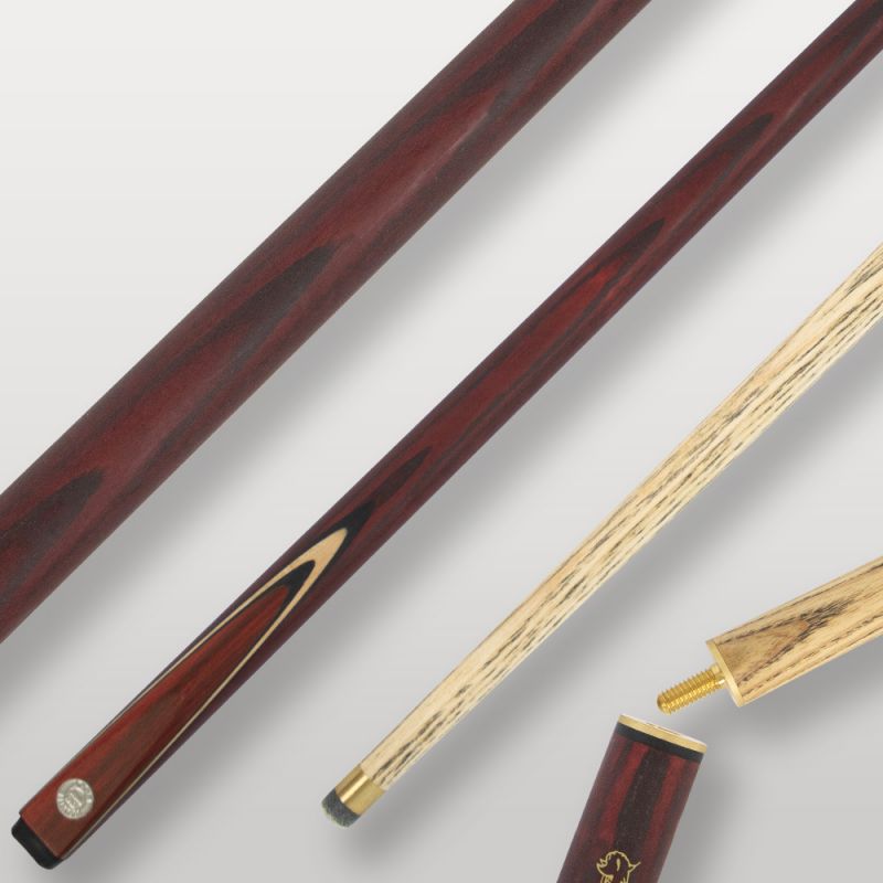Image de couverture de la queue de billard Lynx Rouge, modèle en bois bicolore pour joueurs exigeants.