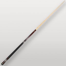 Queue de billard Lynx Pro 105 vue complète, modèle français en érable et fût noir laqué.