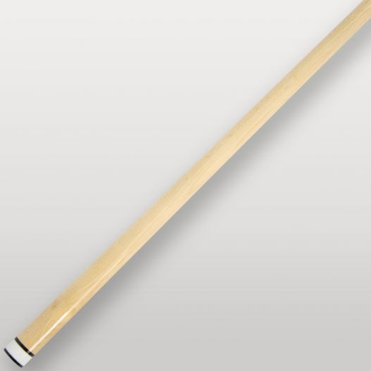 Gros plan sur la flèche et le filetage de la queue de billard Ramin 2 pièces verte.