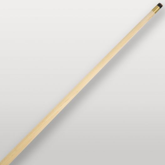 Détail de la flèche et du procédé collé de la queue de billard 4 parties bleu.