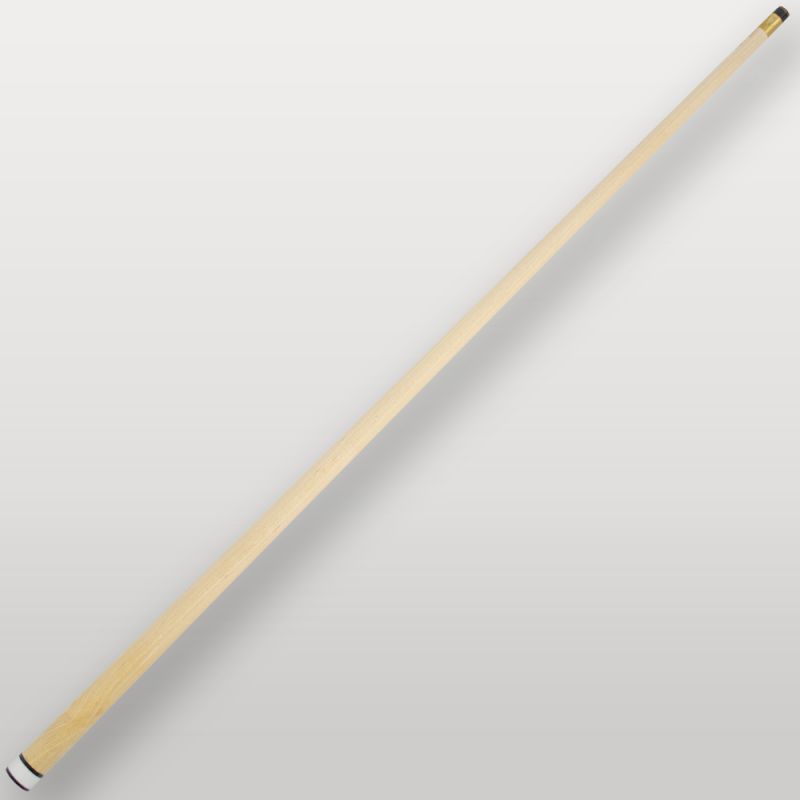 Flèche complète en érable clair de la queue de billard 4 parties blanche, finition soignée.