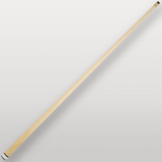Flèche complète en érable clair de la queue de billard 4 parties blanche, finition soignée.