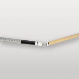 Jonction de la queue de billard mixte en 4 parties noir