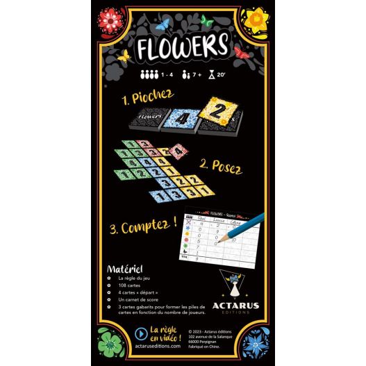 Flowers – Le jeu de cartes poétique et stratégique
