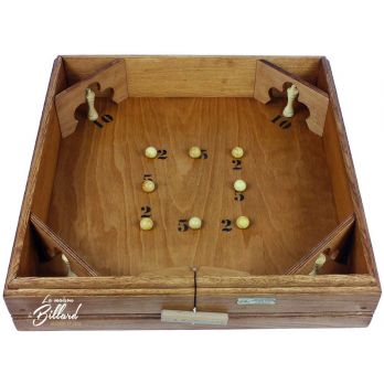 Jeu de billes avec boîte en métal