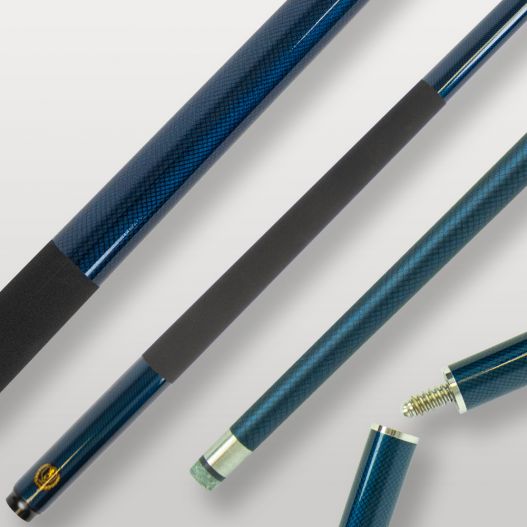 Queue-de-billar-en-fibre-bleu