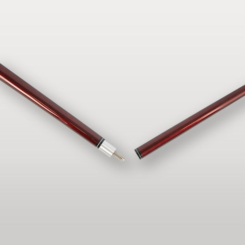 Jonction-demi-en-acier-de-la-queue-de-billard-americaine-en-fibre-bordeaux