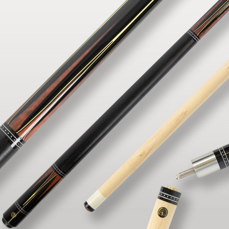 Queue de billard personnalisée gravée, vernie