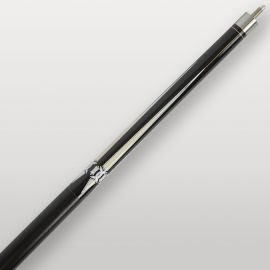 Zoom-sur-le-grip-en-nylon-de-la-queue-de-billard-americaine-lord-cue-prima-noir-et-blanc