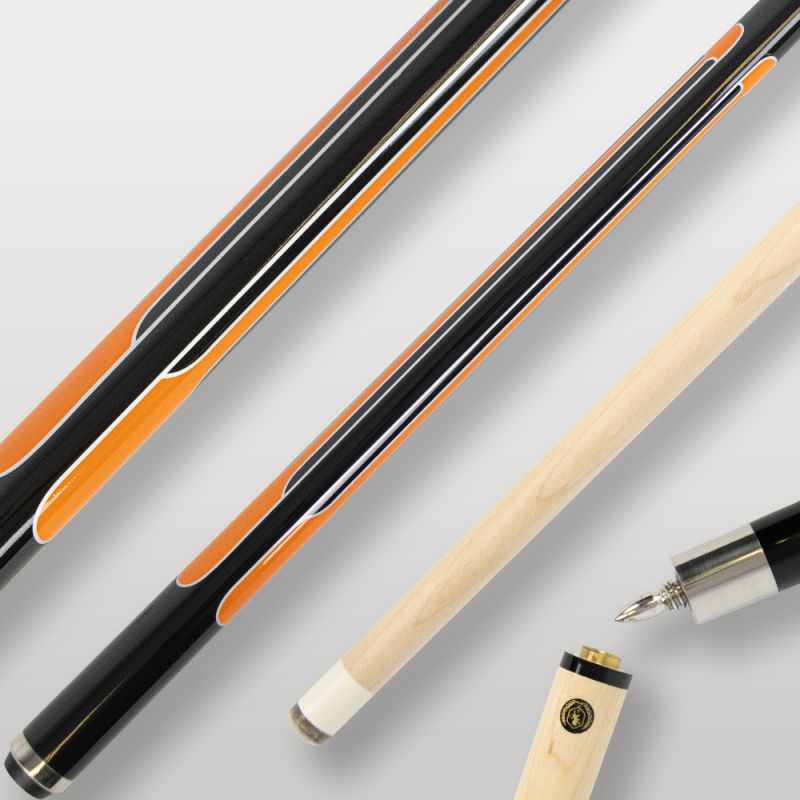 Couverture de la queue de billard americaine lord cue Raptor orange