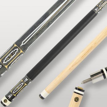 Queue de billard américaine Lord Cue avec virole ABS blanche