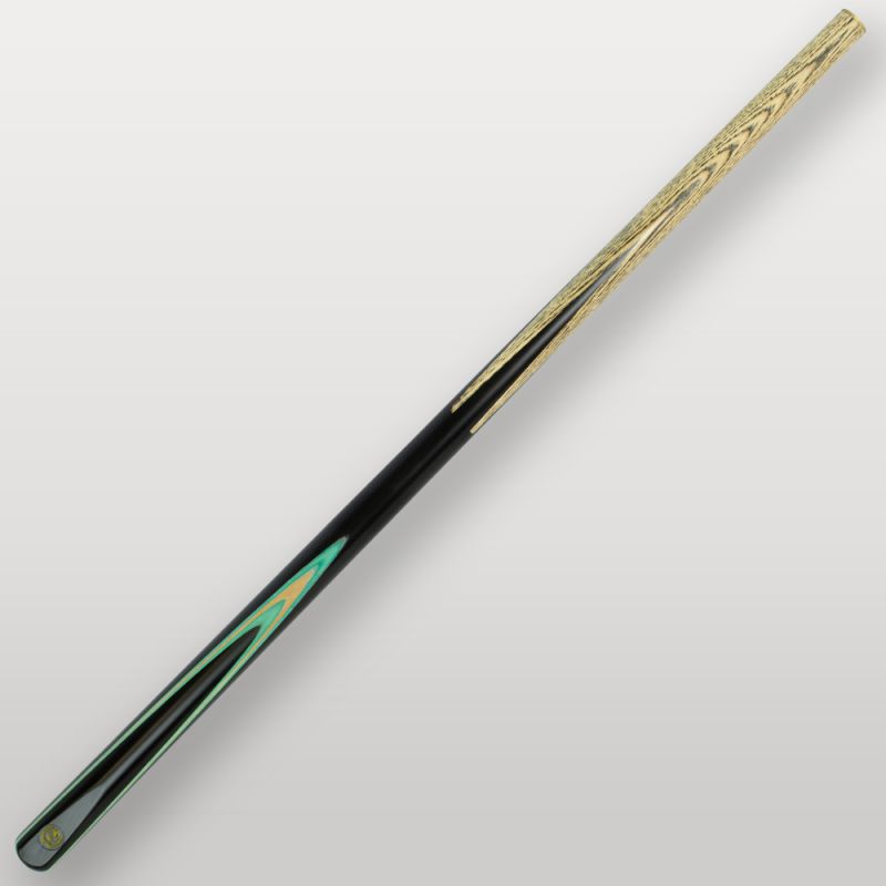 Queue de billard de couleur vert-bleu