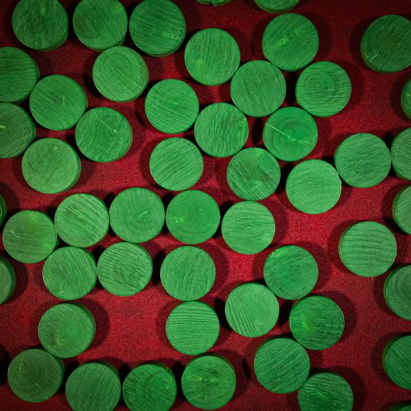 Pions buis 30 x 7 mm vert(Black Hole...)-2