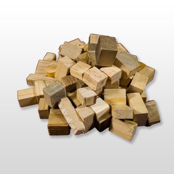 Sac de pièces en bois pour le jeu de l'équilibre